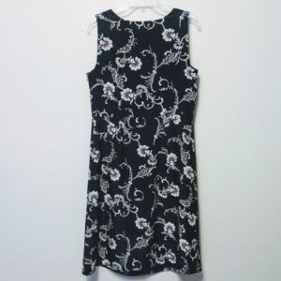 PENDLETON 100% Silk Blue Floral Sheath Dress 10 - Picture 6 of 8